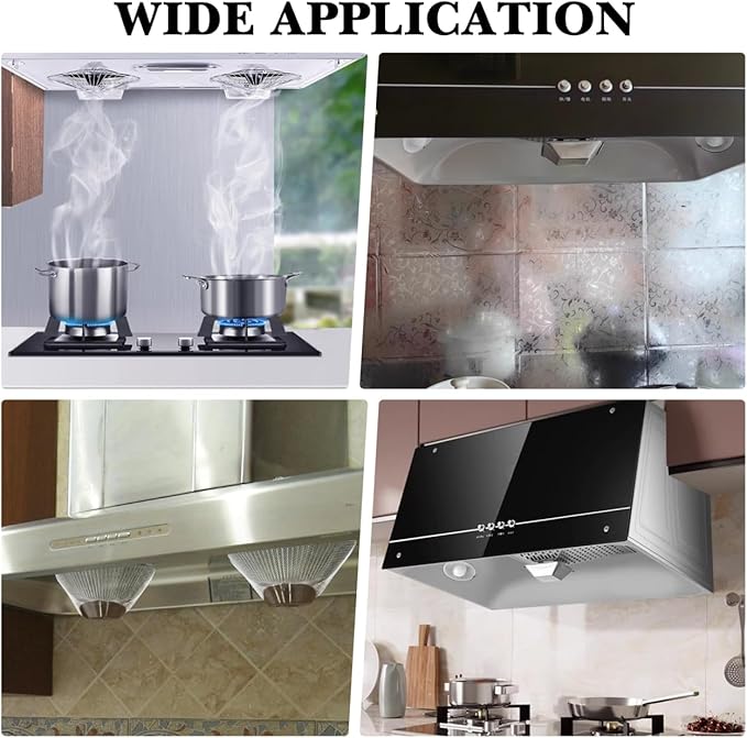 10pcs 21cm Round Range Hood Filter Net Kitchen Cooking Range Hood Filter Mesh Replacement Grease Mesh Cooker Hood Kitchen Tools