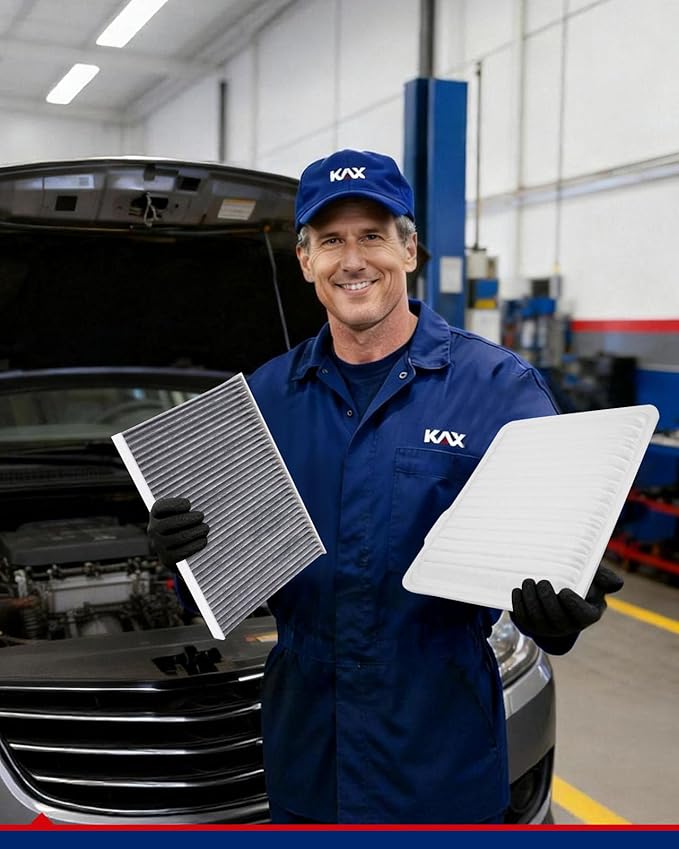 KAX Engine & Cabin Air Filter Kit, Replacement for Cadillac DTS 2006-2011, Replace# CA9492 CF8804A
