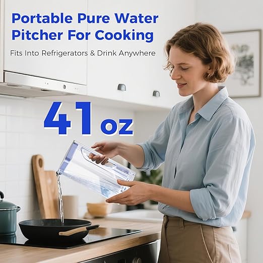 CT910GH 3S Instant Hot Reverse Osmosis Water Filter Countertop RO System with 2 Pitchers, NSF/ANSI 372,42,58, 5 Volume & 5 Temp Settings, 3:1 Pure to Drain, 7-Stage Filtration - Bundle
