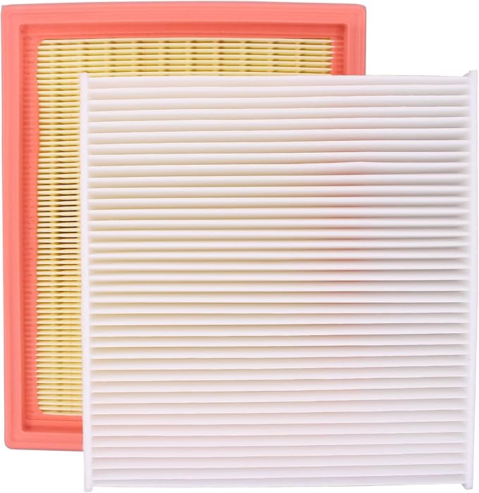 NewYall Engine Air Filter and Cabin Air Filter Set for Nissan Pathfinder 3.5L 2022-2024