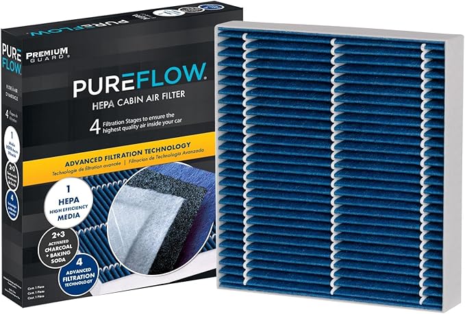PureFlow HEPA Cabin Air Filter PC99452HX | Fits 2023-19 Nissan Altima, 2022-20 Sentra, 2022-21 Rogue, 2023-22 Pathfinder, 2023-19 INFINITI QX50