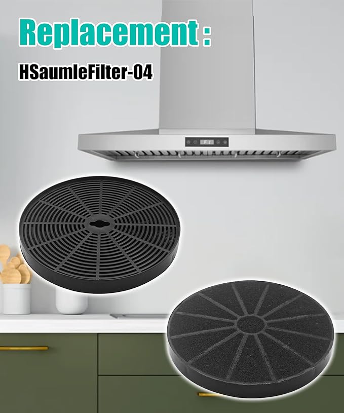 4Pcs Range Hood Filter Fits For Hauslane Models IN-R100SS-30, WM-530SS-30, WM-530SS-36, WM-538SS-30, WM-538SS-36, WM-590SS-30, WM-630SS-30, WM-630SS-36, CFI001, CFI007