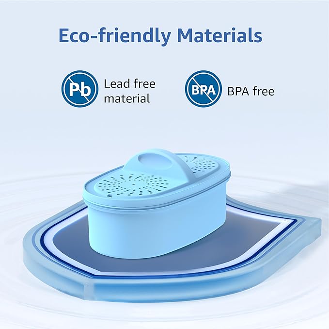 Alkaline Filters Replacement for All Waterdrop® Pitcher and Dispenser Filtration System, Fits Waterdrop® WD-PF-AL, Reduces PFOA/PFOS, Chlorine, Last Up to 100 Gallons (Pack of 2), Maxblue