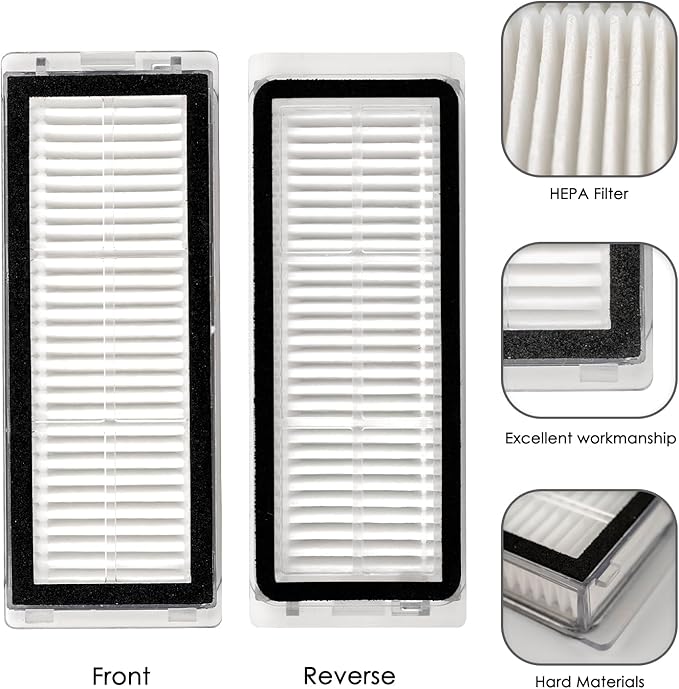 (5 Pieces) HEPA Filters For Dreame L20 Ultra/L30 Ultra Robot Vacuum, Replacement Filter Kit For Enhanced Air Quality And Cleaning Performance.