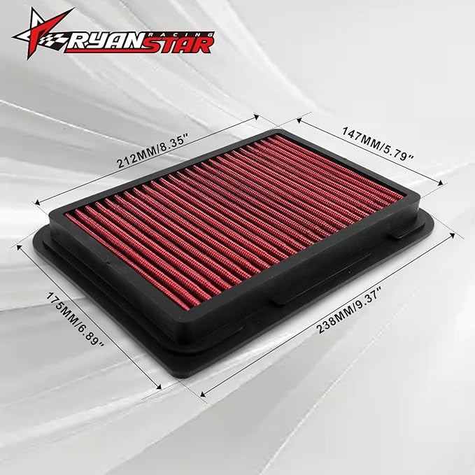 RYANSTAR RACING High-Flow Engine Air Filter 33-2360 Compatible with Pontiac Scion Toyota Washable and Reusable Improves Power and Throttle Response Designed for Lifelong Use