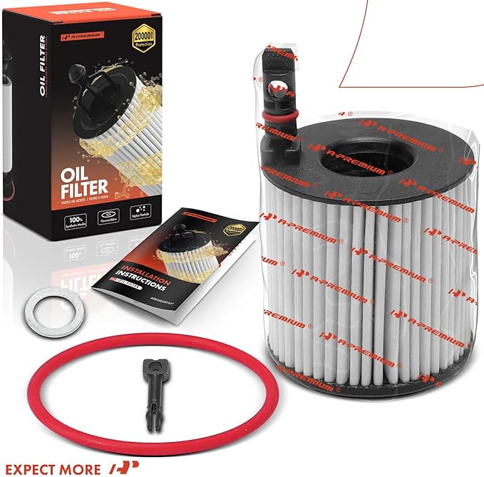A-Premium 20K Miles Upgrated Protection Oil Filter Compatible with Hyundai & Kia Models - Elantram, Sonata, Sorento, Santa Fe, Sportage, Accent, Tucson, Rio, Kona, Seltos, K5, Venue