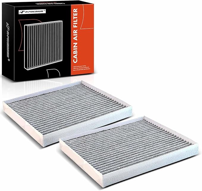 A-Premium 2-PC Cabin Air Filter with Activated Carbon Compatible with Hyundai Ioniq 2020-2022, Kona Electric 2019-2024 BATTERY EV (EV/BEV)