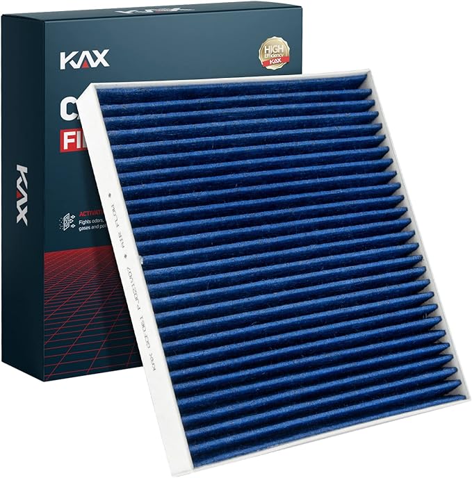 KAX Premium Cabin Air Filter with Dual Active Carbon, CF10729 Replacement for Dodge Avenger, Caliber, Journey, Ram 1500 2500 3500, Jeep Compass, Patriot, 200 Cabin Filter, Strong Adsorption