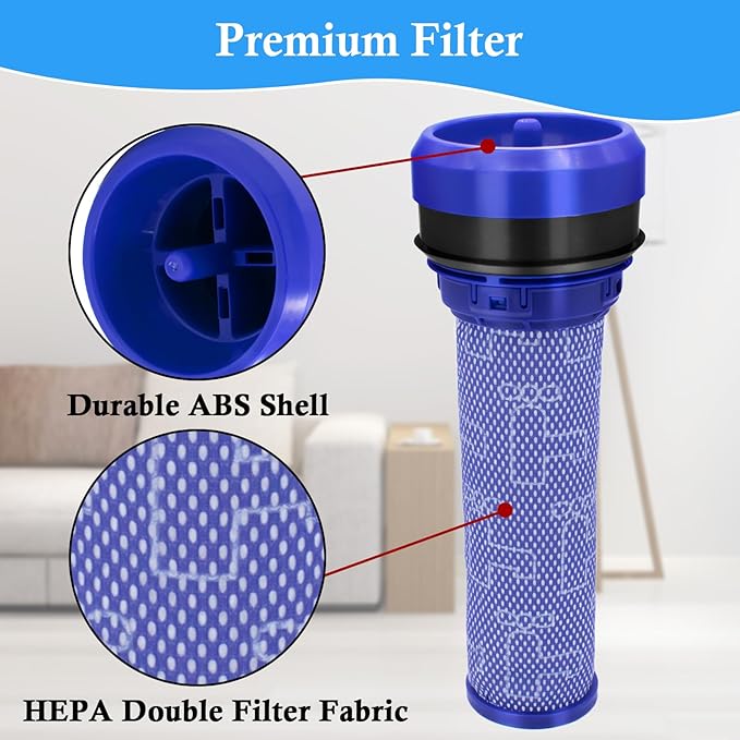 ilovelife 2pcs Premotor Filter for Dyson DC37, DC39, DC28, DC53 Series Absolute Vacuum Cleaner，Vacuums Attachment Washable HEPA Filter Replacement Part No. 923413-01