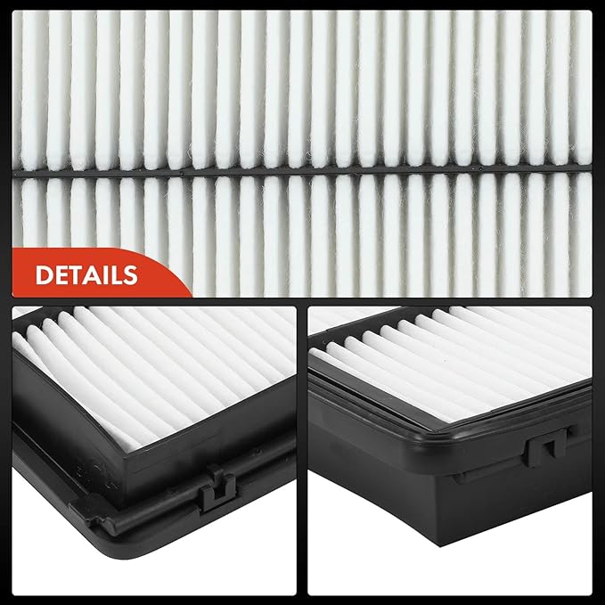 A-Premium 2-PC Engine & Cabin Air Filter with Activated Carbon Compatible with Hyundai Santa Fe Sport 2017-2018 & Kia Sedona 2015-2021 Replace# 971333SAA0