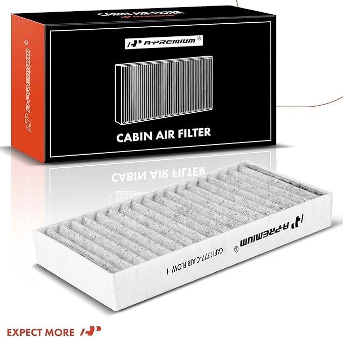 A-Premium 2-PC Cabin Air Filter with Activated Carbon Compatible with Jeep Models - Wrangler 2011 3.6L, Wrangler 2012-2017 3.8L, Wrangler JK 2018 3.6L