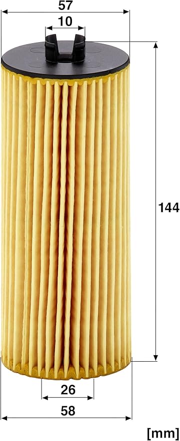 Mann Filter HU 6008 z Cartridge Oil Filter Replacement Compatible With Mercedes-Benz AMG GT Series, C Series AMG, CLA45 AMG, E63 AMG S, G & GL Series, Maybach GLS600, SL55 AMG, SL63 AMG