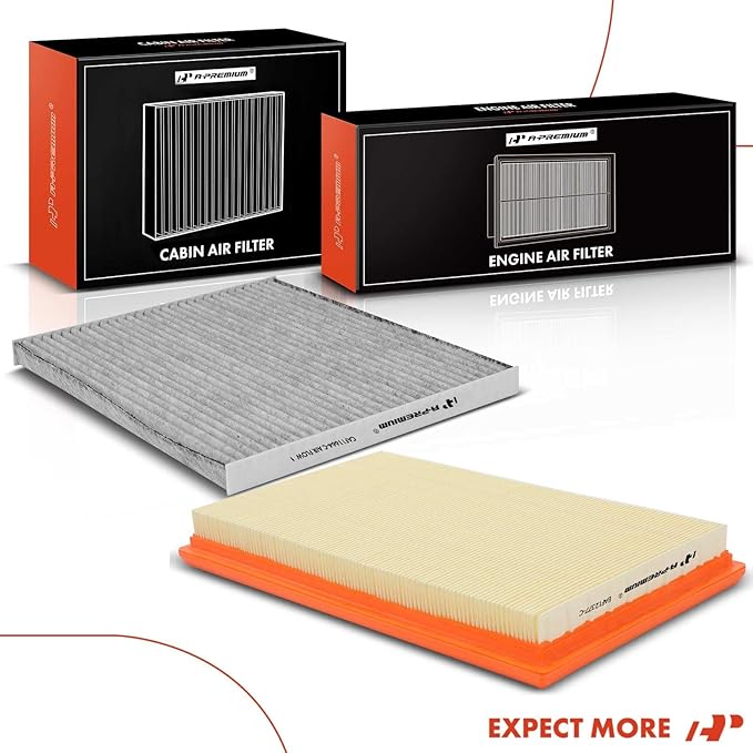 A-Premium 2-PC Engine & Cabin Air Filter with Activated Carbon Compatible with Nissan Altima 2013-2018, Murano 2015-2022, Maxima 2016-2022, Pathfinder 2013-2020 & Infiniti QX60 2014-2020, JX35 2013