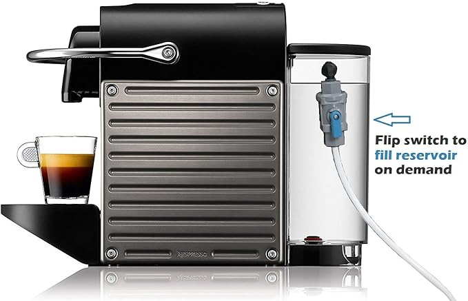 PureWater Filters Inline Water Filter Kit for Tank Direct Water Line Access - Do-It-Yourself Push To Connect Quick Fittings - Compatible With Nespresso Coffee Brewers