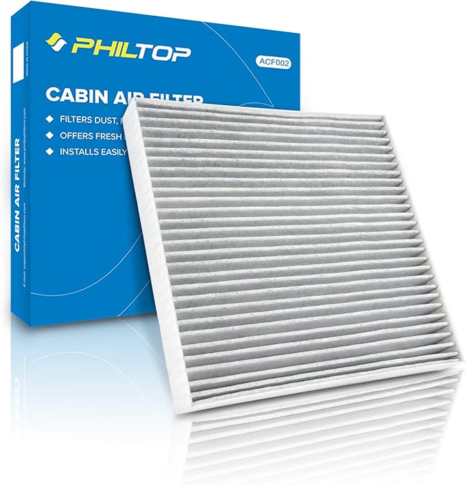 PHILTOP Cabin Air Filter w/Activated Carbon, Compatible with CF10134 Honda Civic, CR-V, Accord, Pilot, Odyssey, Passport, Ridgeline, Accord Crosstour, Crosstour, Acura MDX, RDX, TLX, TL, TSX, ILX, RL