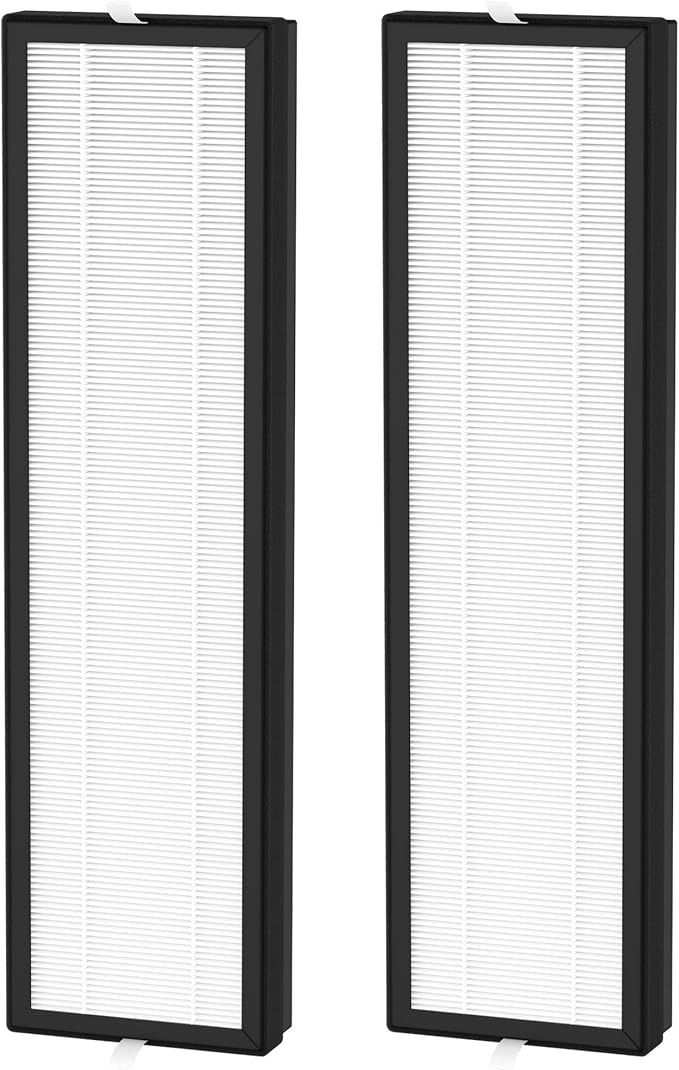 2 Packs H13 True HEPA Replacement Filter Compatible with Honeywell Air Genius/AirGenius 3 5 6 Series HFD300, HFD310, HFD314, HFD320, HD320, HFD323-TGT HFD324 HFD360B Air Purifi-ers, Upgraded Version
