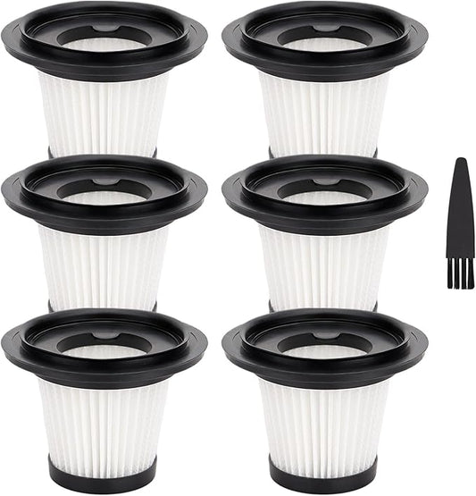 Filter Replacement Compatible with XenonLab X006 / YTE PRO VC006/ Yedop Handheld Vacuum Cordless, Washable Car Handheld Vacuum Filter Accessories Part (6 Pack)