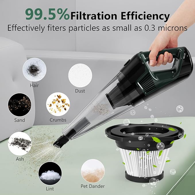 Minthouz 4 Pack HEPA Filters Replacement for MT-L014 Handheld Cordless Vacuum Cleaner