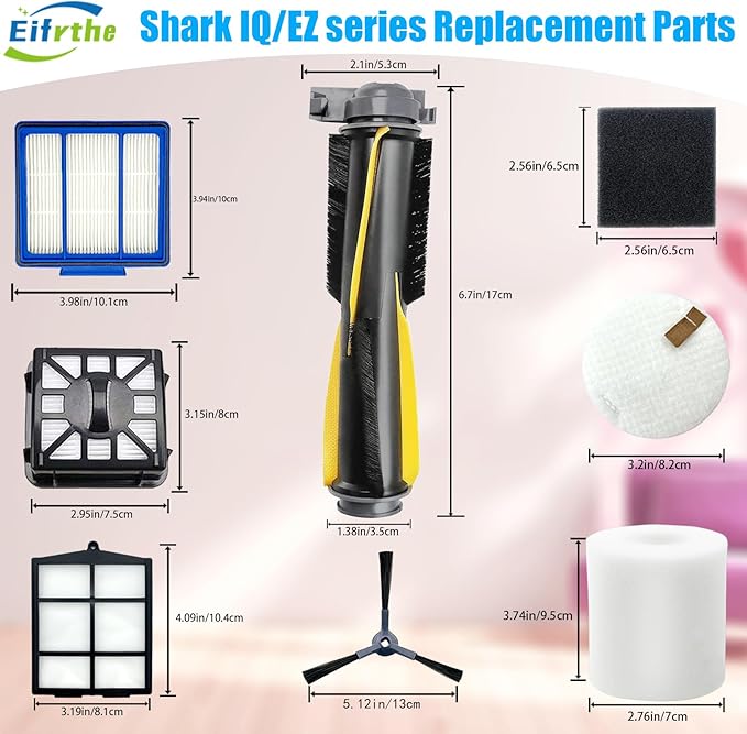 26 pack Replacement Part Accessories for Shark IQ RV101AE Shark AV911S EZ RV1000 RV1001 AV970 AV993 RV912S RV913S AV1002AE Robot Vacuum Cleaner,shark rv1001ae replacement parts