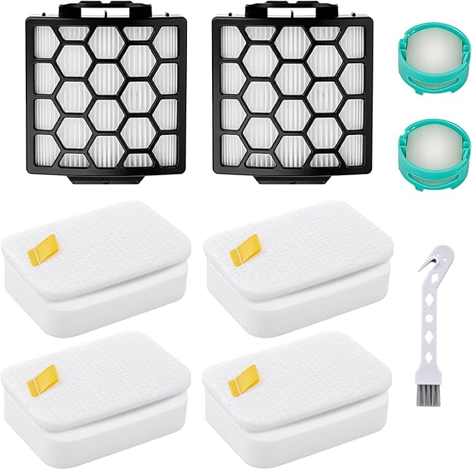 ZU102 Vacuum Filters & Odor Neutralizer Cartridges Kit Compatible with Shark ZU102 ZU100 Rotator Pet Upright Vacuum, Parts # 1238FT60 & 1239FT60 & 1541FC3000