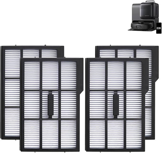 Replacement Filters For Eufy Omni E28/ Omni E25 Robot Vacuum Cleaner - Filters Accessories Kit Filters Accessories Kit - High-Efficiency Filters Replacement Parts