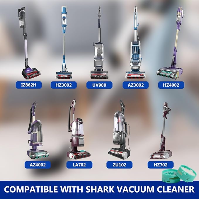 6 Pack Odor Neutralizer Cartridges Replacement Compatible with Shark AZ3000 AZ3002 HZ3000 HZ3002 IZ862H IZ562H ZD550 ZU102 Upright Vacuum, HP152 HP301 HP302 Air Purifier, Part# 1541FC3000
