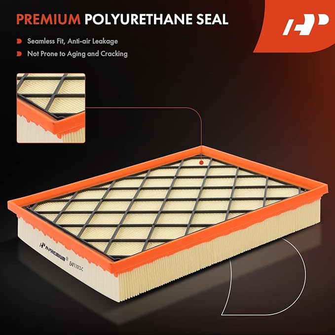 A-Premium Engine Air Filter Compatible with BMW E70 Series X5, 2009-2013, L6 3.0L, Diesel, Flexible Panel