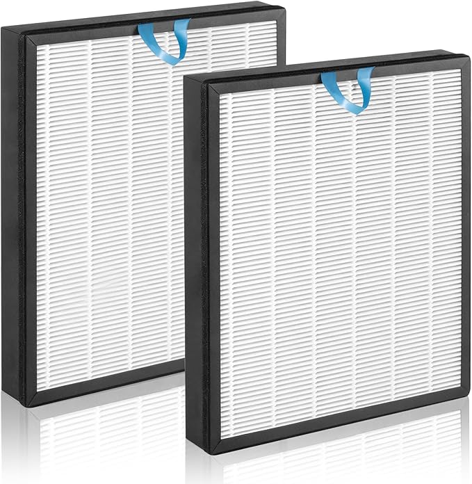 Vital 100S Replacement Filter 2-Pack, 3-in-1 HEPA & Activated Carbon Filter, Compatible with Vital 100S and 100S-P Air Purifiers, Replacement for Vital 100S-RF, White (White)