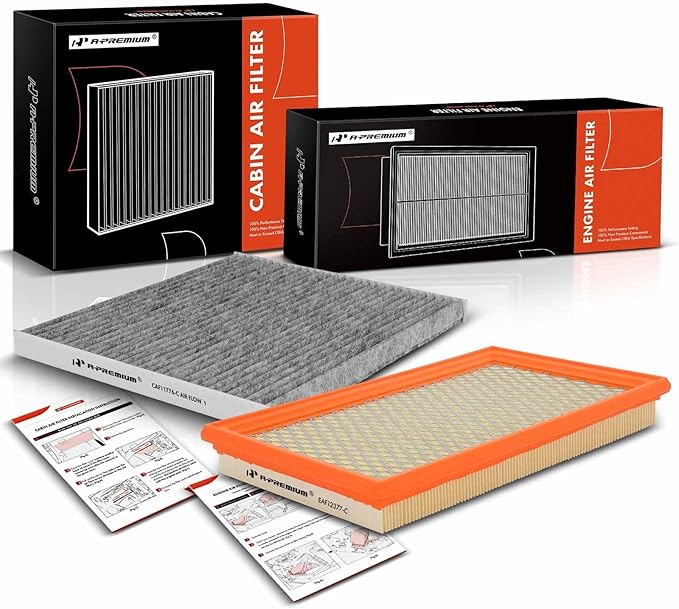 A-Premium 2-PC Engine & Cabin Air Filter with Activated Carbon Compatible with Nissan Altima 2013-2018, Murano 2015-2022, Maxima 2016-2022, Pathfinder 2013-2020 & Infiniti QX60 2014-2020, JX35 2013