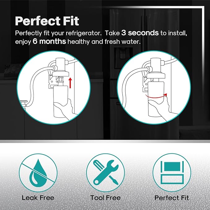 ICEPURE 3US-AF01 Under Sink Water Filter, Replacement for Standard 3US-AF01, 3US-AS01, Whirlpool WHCF-SRC, WHCF-SUFC, WHCF-SUF, 1 Pack