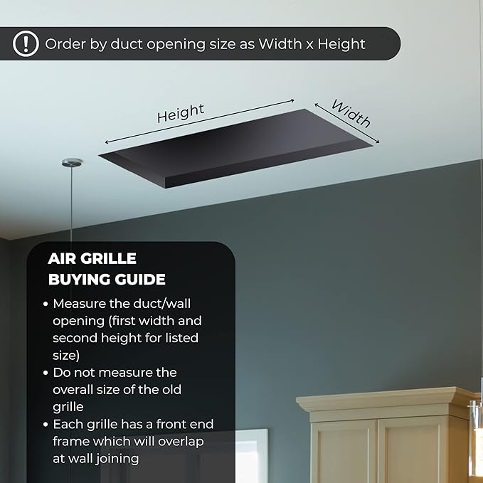 Fits 24x18 Duct Opening | Steel Return Air Filter Grille by Handua [Fixed Hinged] for 1-inch Filters | Vent Cover Grill for Sidewall and Ceiling | White | Outer Dimensions: 26 5/8"W X 20 5/8"H