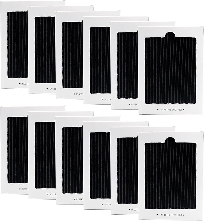 Refrigerator Air Filter Replacement Compatible with Frigidaire PAULTRA Pure Air Ultra and Electrolux EAFCBF Fridge Replace 242061001, 242047801, 242047804-12 Pack by Funmit
