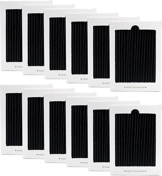 Refrigerator Air Filter Replacement Compatible with Frigidaire PAULTRA Pure Air Ultra and Electrolux EAFCBF Fridge Replace 242061001, 242047801, 242047804-12 Pack by Funmit