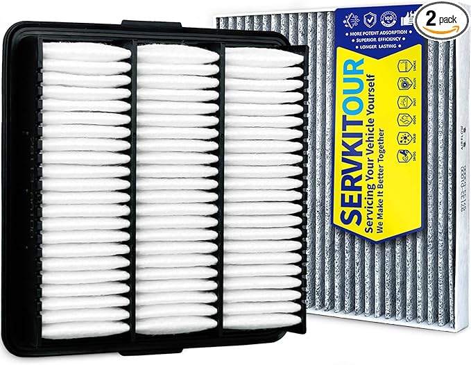 Engine Cabin Air Filter Set for Elantra (2021-2026) Only Gas, for Kona (2024-2026), Replace 28113-AA100, 97133-L1000