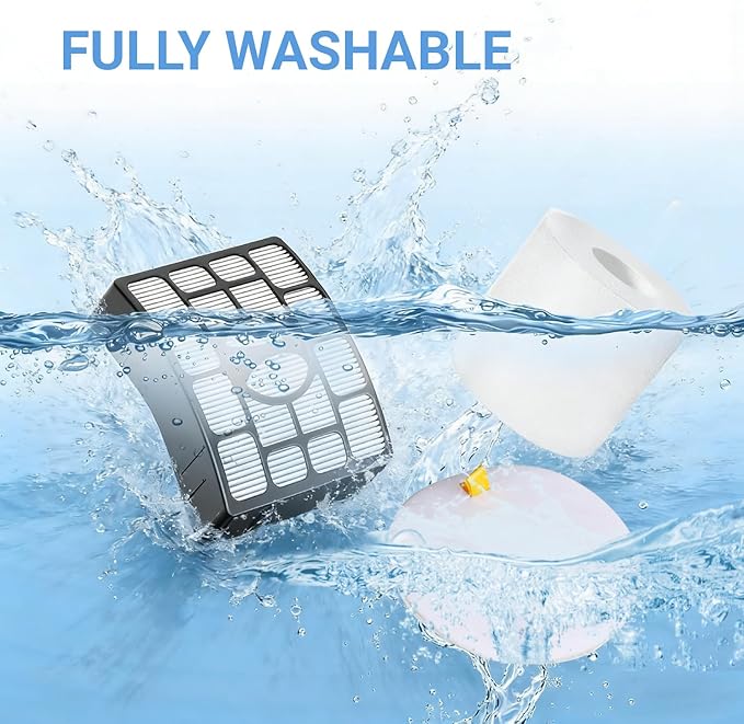 NV752 NV650 AZ1002 Shark Vacuum Filter Replacement for Shark Rotator Powered Lift-Away Vacuum NV650W, NV651, NV652, NV750W, NV751, NV831, NV835, AX950, AZ1000W, AZ1002BRN, XFF650 & XHF650-2 Sets