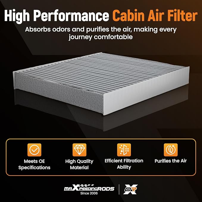 maXpeedingrods CF10074 Cabin Air Filter for Lexus GS F, GS200T, GS350, GS450H, IS200T, IS250, IS300, IS350, IS500, RC F, RC200T, RC300, RC350