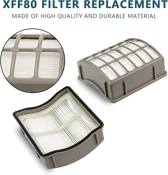 Improvedhand Filter Replacement Compatible with Shark Navigator Professional NV70, NV71, NV80, NVC80C, NV90, NV95, UV420 & Shark Rotator Professional XL Capacity NV90 NV95, Replaces Part XFF80