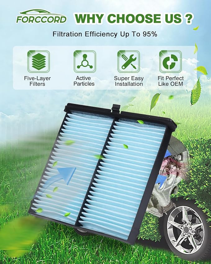2-Pack Cabin Air Filter Fits for Mazda 3 (2019-2026) / CX-30 (2020-2026) Cabin Filter Replacement BDTS-61-J6X BDTS61J6X Car Accessories