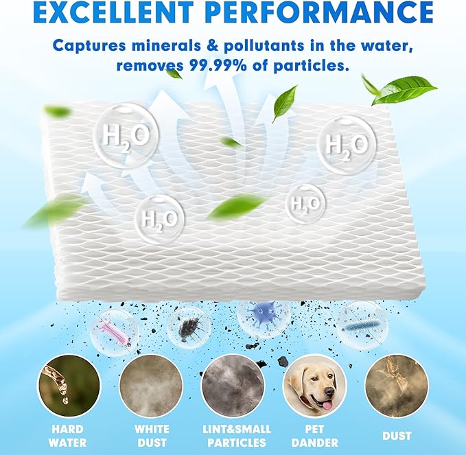 6 Pack Humidifier Wicking HFT600 Filters T Compatible with Honeywell Tower Humidifier HEV615 HEV620, Compare to Part HFT600T HFT600PDQ