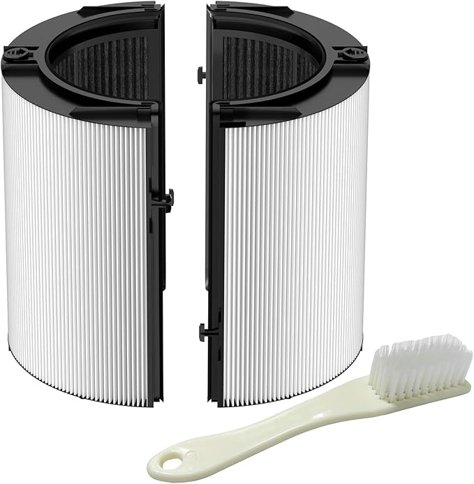 Upgraded 360° Combi 2 in 1 Glass HEPA+Carbon Filter for Dyson HP1 HP2 PC1 PC2 TP04 TP06 TP07 TP09 TP10 TP7A HP04 HP06 HP07 HP09 HP10 HP4A HP7A PH01 PH02 PH03 PH04 PH3A filter replacement, #965432-01