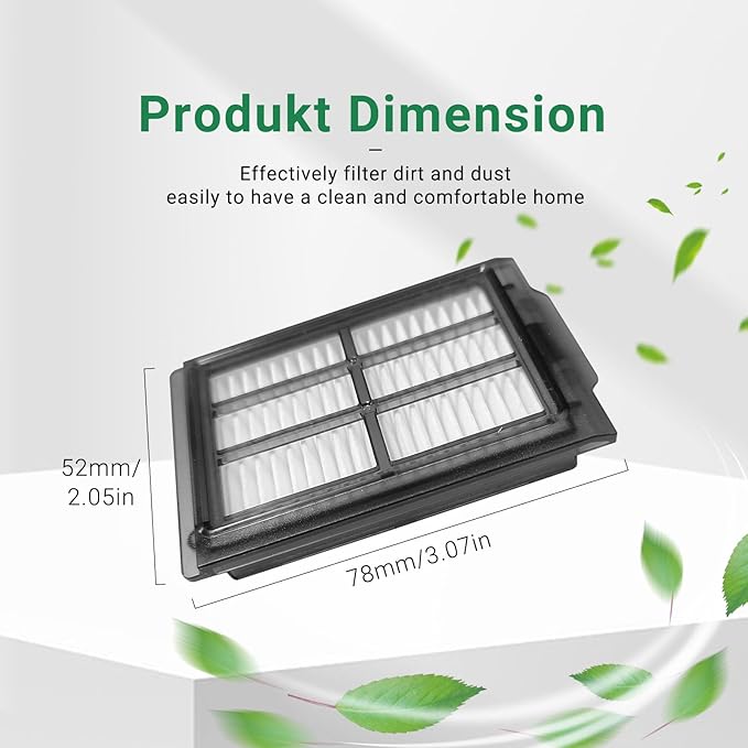 Roomba 505/405 Replacement HEPA Filter for iRobot Roomba Plus 505/405 Combo Robot Vacuum Cleaner 6 Pack Accessories Kit
