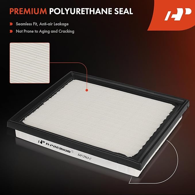 A-Premium 2-PC Engine Air Filter Compatible with Toyota Tundra 2022-2023, Sequoia 2023, 3.4L, Replace# 17801-F4010, 17801F4010