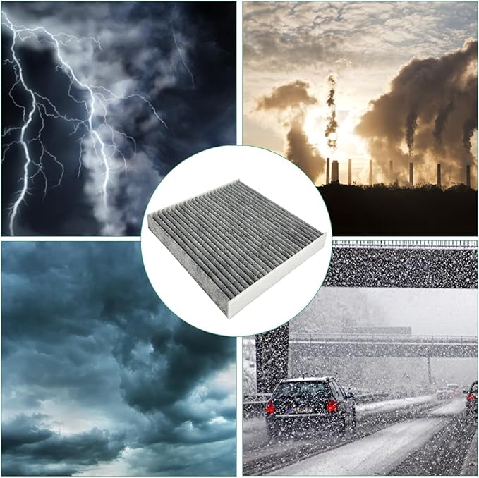Car Cabin Air Filter, Activated Carbon Automotive Fresh Breeze Air Conditioner Filter, Vehicle Interior Accessories Replacement, Compatible with CR-V Civic Odyssey Accord Siming