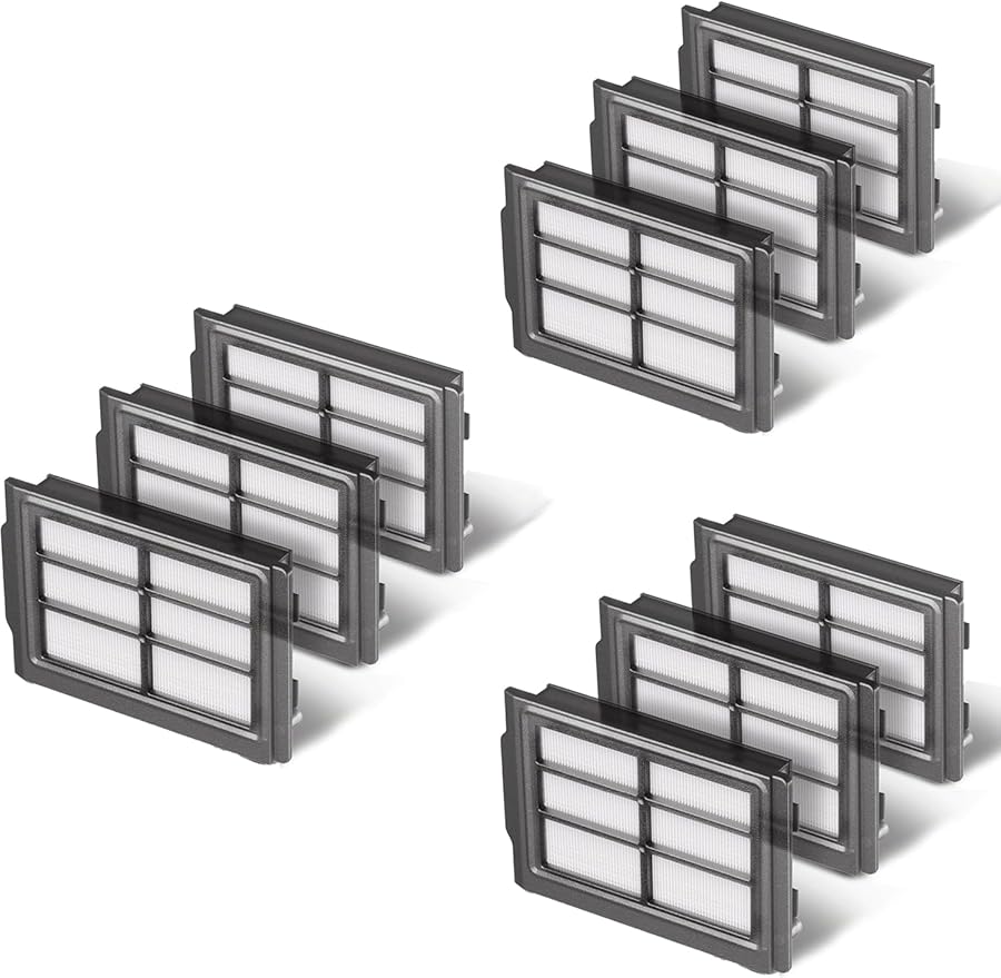 405 & 505 HEPA Filters Replacement Parts for iRobot Roomba Plus 405 (G181 & G185) Vac, Roomba Plus 505 Combo Robot Vacuum, 9-Pack