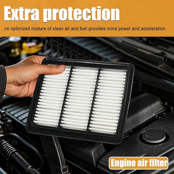 17220-64A-A00 80291-TF3-E01 Air & Cabin Filter Compatible with Honda Civic 1.5L 2022-2023