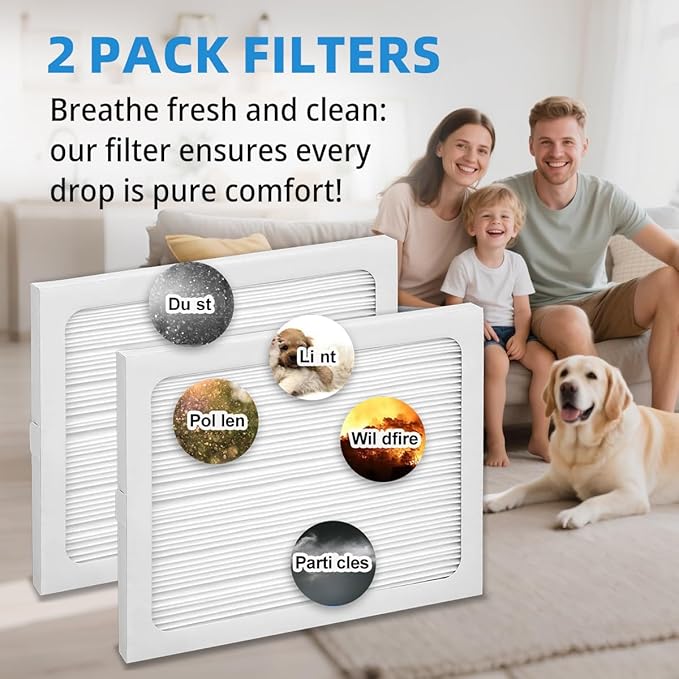 9 x 11 x 1 UA 65H Compact 2 Compact70 Replacement Dehumidifier Filter MERV 13 Compatible with Santa Fe Element dehumidifier Models 2 Packs