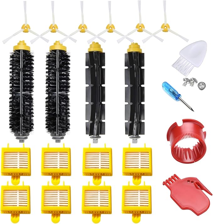 20-Pack Replacement Parts Compatible for iRobot Roomba Accessories 700 Series 760 761 770 780 790 Filter Brush Vacuum Cleaner Replenishment Kit