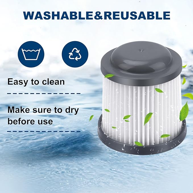 4 Pack Replacement Filter for Black and Decker Pivot Handheld Vacuums BDH2000PL, PVF110, PHV1210, PHV1810, BDH2020FLFH, BDH1620FLFH, PHV1410 Pivot Vac Filter LUXRILIX