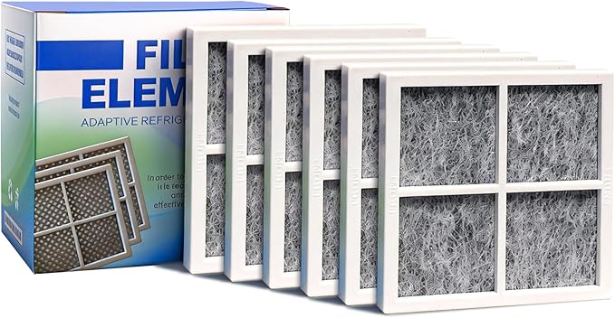 LT120F Refrigerator Air Filter Fit for LG Refrigerator Air Filter Replacement, Replacement for LT120F, ADQ73214404, 9918, 46-9918, ADQ73214402, ADQ73334008, ADQ73214403 (6 Pack)