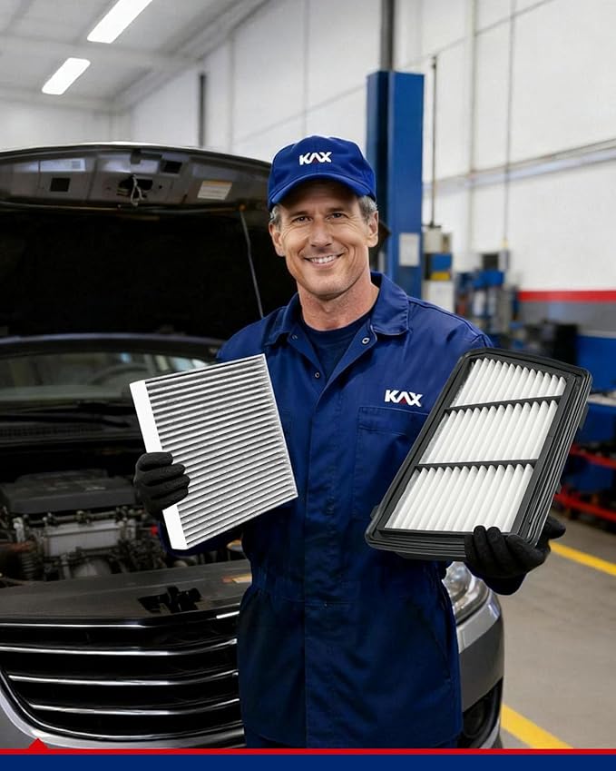 KAX Engine & Cabin Air Filter Kit, Replacement for Honda CR-V 2017-2019 2.4L, Replace# CA12259 CF11182